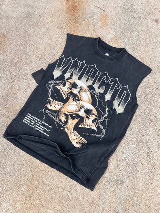 Summer Collection PT 2 Faded Black Muscle Tank Top